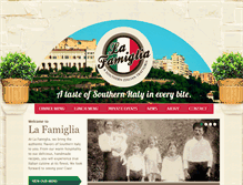 Tablet Screenshot of lafamigliadeli.com